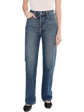 High-Waisted Women's Ribcage Full Length Jeans - Flattering Fit & Stylish Design